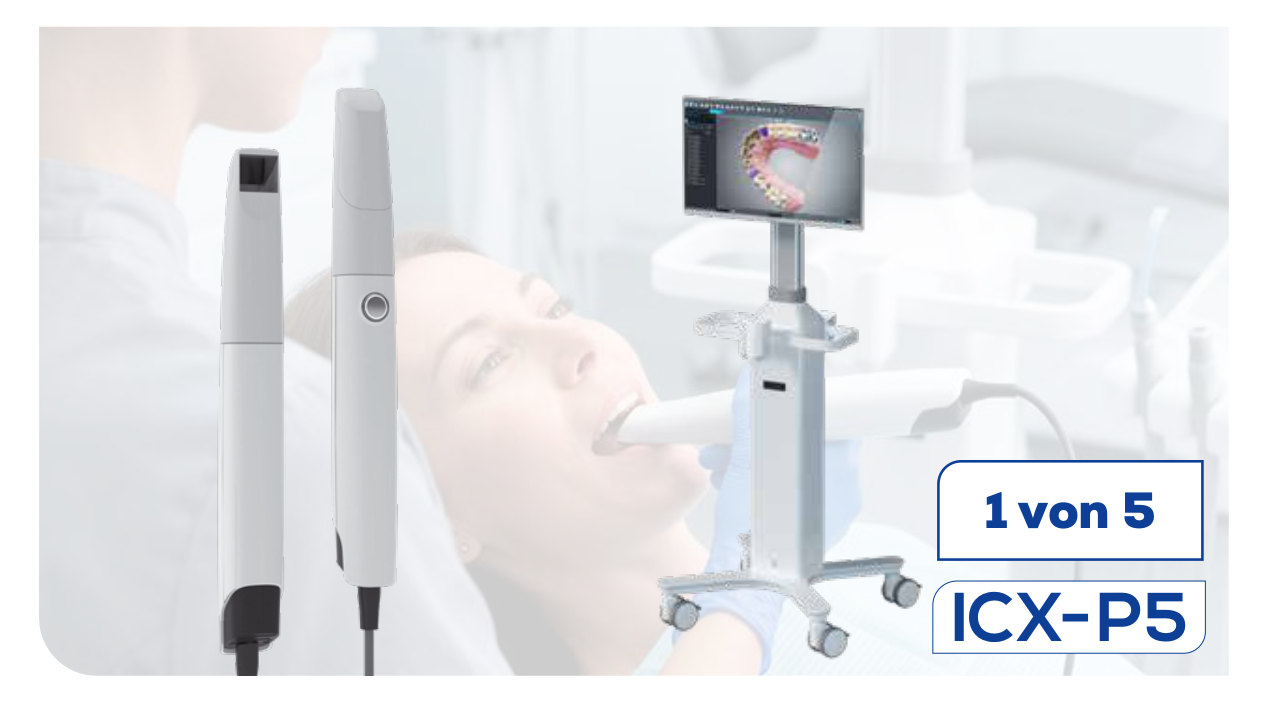 ICX-P5 Intraoralscanner in der Anwendung